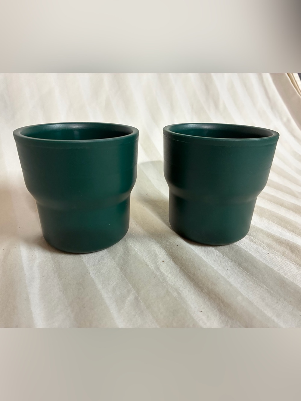 Stanley Nesting Camping Cups Lot 2 Green 10oz 30-01071 BPA Free Stackable